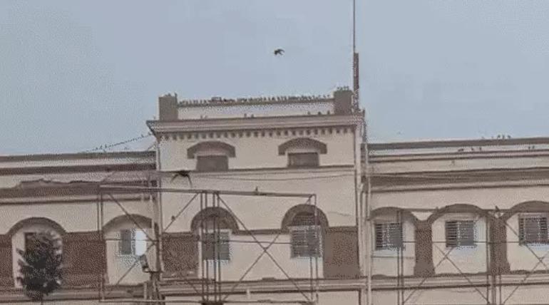 ठंडी हवा ने बढ़ाई गलन:सुबह छाया रहा अंधेरा