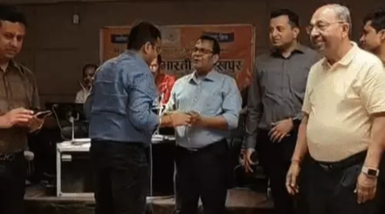 लघु उद्योग भारती का  होली मिलन कार्यक्रम,  अबीर-गुलाल लगाकर उद्यमियों ने होली मनाई