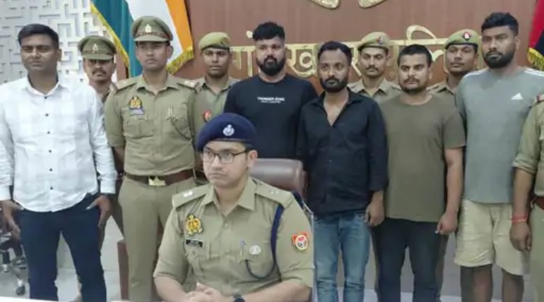 युवक को गोली मारने के 4 आरोपी गिरफ्तार, भाजपा नेता के बेटे से खरीदी थी पिस्टल