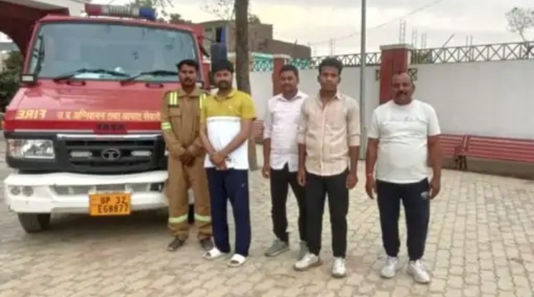 घघसरा को मिली फायर ब्रिगेड की गाड़ी, चेयरमैन के प्रयासों से हुई व्यवस्था