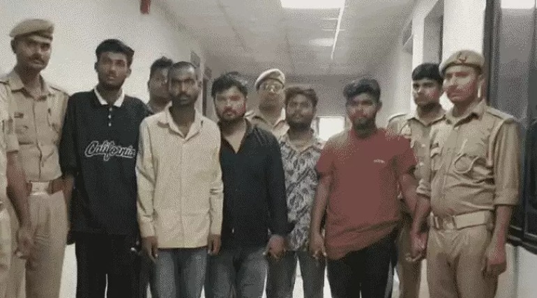 गिरोह बनाकर चोरी करने वाला गैंग धराया, 5 आरोपी गिरफ्तार