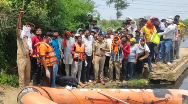 युवती ने आमी नदी में लगाई छलांग, शव बरामद, पिता की डांट से नाराज होकर घर से निकली थी