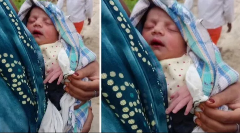 गोरखपुर में लिंक एक्सप्रेसवे किनारे झाड़ी में मिली नवजात बच्ची