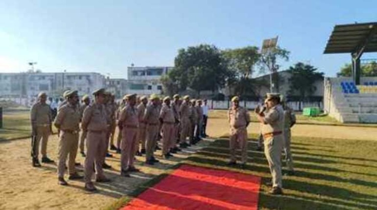 दंगा नियंत्रण का अभ्यास कर पुलिस ने परखी अपनी तैयारी