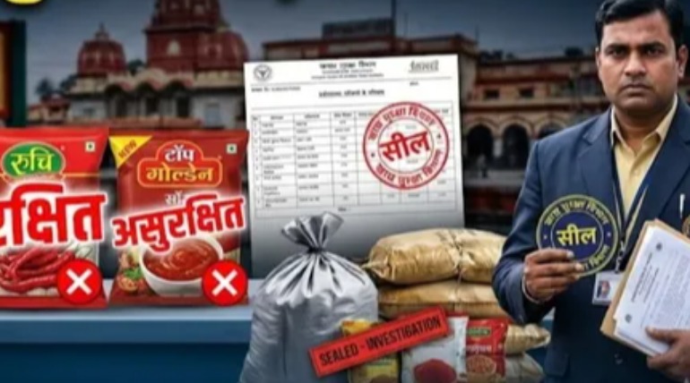 गोरखपुर में पतंजलि समेत चार ब्रांड के उत्पाद असुरक्षित